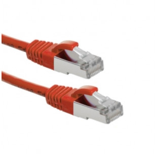 Cat6 S/FTP Patchkabel, AWG26, PVC, Rood, 0.5m