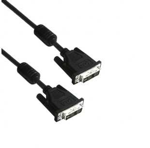 DVI Kabel, Singlelink 18+1, High Quality, SLAC, Zwart, 10m