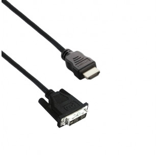 HDMI - DVI Kabel, Singlelink (18+1), Zwart, 2m