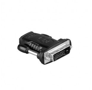 HDMI - DVI Adapter, female - male, Zwart