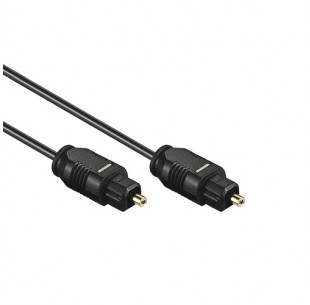 Optische Audio Kabel, TOS-Link, Zwart, 1m / Laatste voorraad