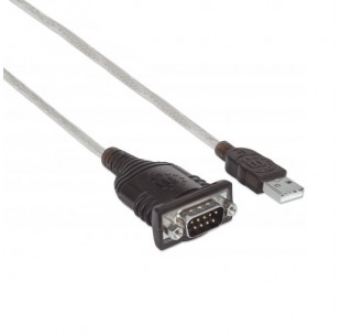 USB Serieel Kabel, DB9, male, 0.45m