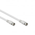 Antenne Kabel, F-plug - F-plug, Wit, 1.5m / Laatste voorraad
