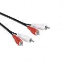 Audio Kabel, 2x Tulp, Zwart, 10m / Laatste voorraad