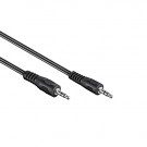Audio Kabel, 3.5mm Jack, Zwart, 1.5m / Laatste voorraad