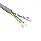 Cat5e U/UTP Kabel, Soepel, AWG24, PVC, Grijs, 500m