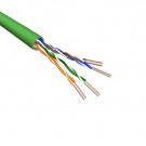 Cat5e U/UTP Kabel, Soepel, AWG24, PVC, Groen, 500m