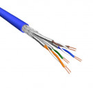 Cat.6 S/FTP Kabel, Soepel, AWG26, LSZH, Blauw, 500m