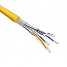 Cat.6 S/FTP Kabel, Soepel, AWG26, LSZH, Geel, 500m