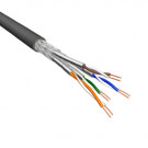 Cat.6 S/FTP Kabel, Soepel, AWG26, LSZH, Zwart, 500m