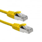 Cat6 S/FTP Patchkabel, AWG26, PVC, Geel, 0.5m