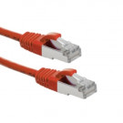 Cat6 S/FTP Patchkabel, AWG26, PVC, Rood, 0.5m
