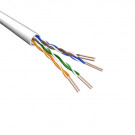 Cat6 U/UTP Kabel, Soepel, AWG24, PVC, Wit, 500m
