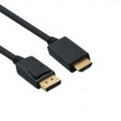 DisplayPort - HDMI Kabel, Zwart, 2m
