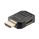 HDMI Adapter, male - female, Rechts, Zwart