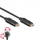HDMI 1.4 Kabel, Flexibel, Zwart, 1m