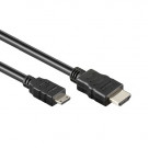 Mini HDMI 1.4 Kabel, Zwart, 2m