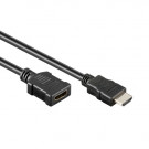 HDMI 1.4 Verlengkabel, Zwart, 1m