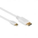Mini DisplayPort - DisplayPort Kabel, Wit, 1m