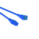 Netsnoer, C20 - C19, 3x 1.50mm², Blauw, 1.2m