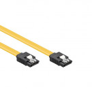 SATA Kabel, 7-pin + Clip, Geel, 0.5m / Laatste voorraad