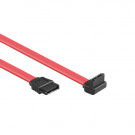 SATA Kabel, 7-pin, Haaks, Rood, 0.5m / Laatste voorraad