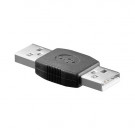 USB 2.0 Adapter, USB-A male - USB-A male, Zwart