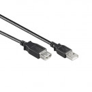 USB 2.0 Verlengkabel, A - A, Zwart, 0.5m