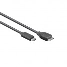 USB 3.1 Gen2 Kabel, C - Micro-B, Zwart, 1m