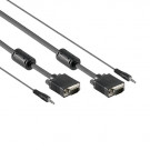 VGA Kabel met Audio, High Quality, Zwart, 20m / Laatste voorraad